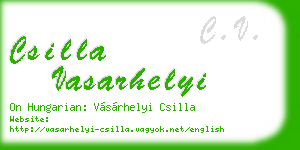 csilla vasarhelyi business card
